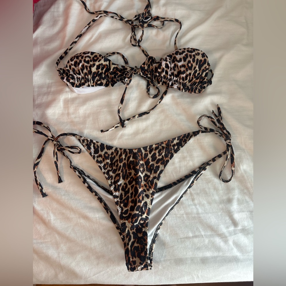 animal print bikini